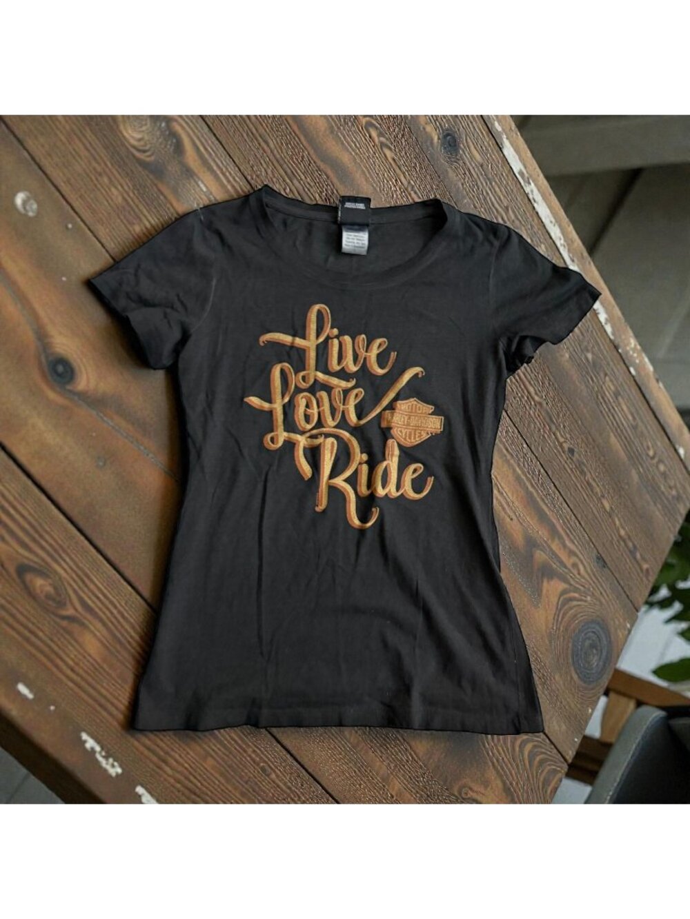 HARLEY DAVIDSON Jamaica Motorcycle Live Love Ride T Shirt Size Small